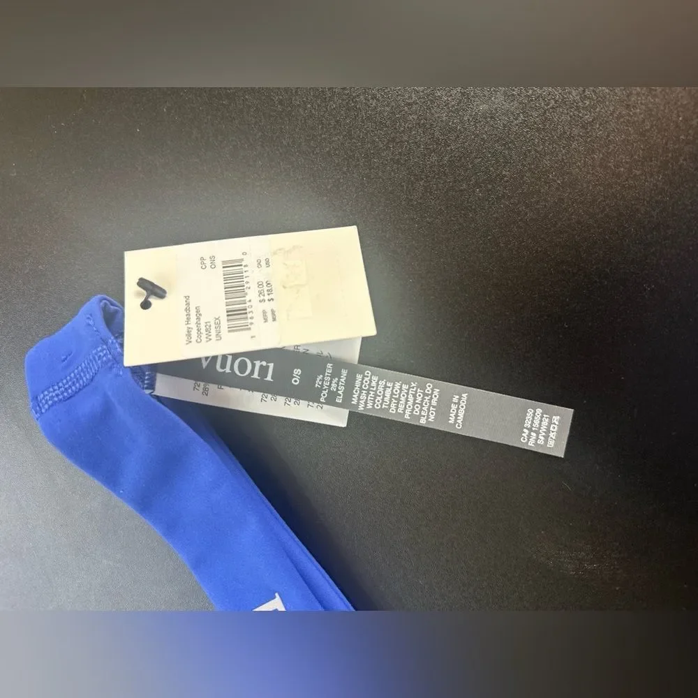 Vuori Volley Headband Copenhagen BreatheInterlock™ Performance – One Size